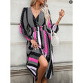 listing: new  women's original fashion v-neck polka dot lantern sleeve dress