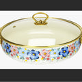 Hot-selling enamel soup pot and seafood pot for cross-border e-commerce, direct from the manufacturer. cast iron with a painted finish, perfect for home kitchens. sold individually