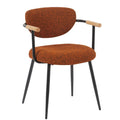 European-style practical leisure chair - solid wood armrests, comfortable for extended sitting, office chair for study, bedroom, home computer chair