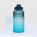 Large-capacity gradient water cup, high-end elastic lid with straw, portable water kettle, outdoor sports and fitness direct drinking plastic cup