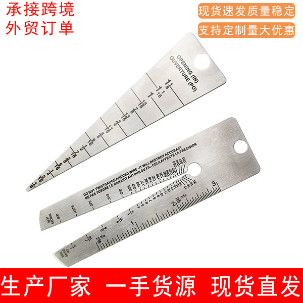 Stainless steel opening gauge Open size measurement Aperture measurement Wire screen pressure gauge