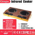 electric ceramic stove carefully selected for household double-head stove high power 00v-220v/export foreign trade us regulations
