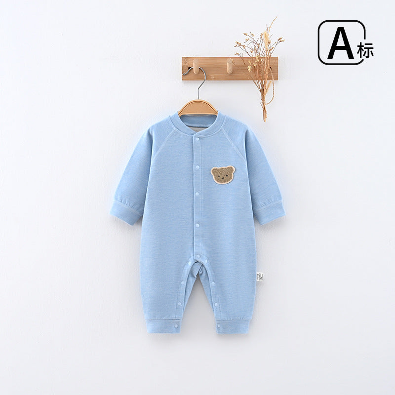 Baby onesie autumn winter bottomheattechinner clothes men's and women's autumn clothes pajamas baby onesie