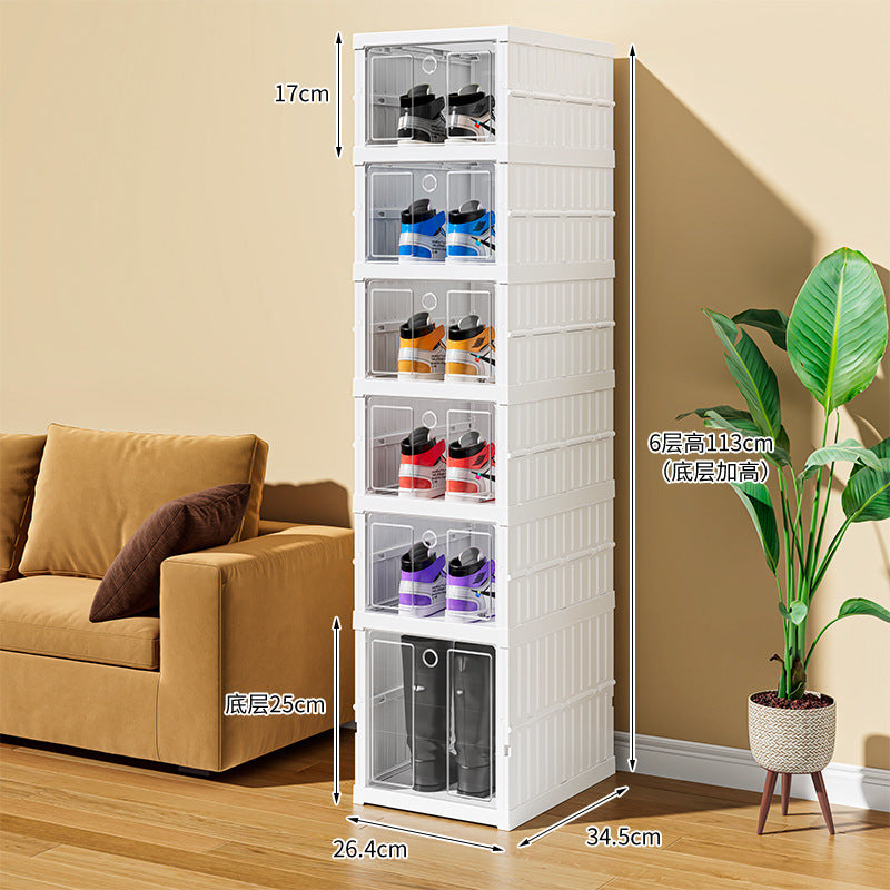 Installation-free integrated shoe cabinet Internet celebrity shoe box Shoe storage Foldable shoe storage cabinet Trunk shoe box