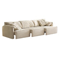 Electric sofa bed - cream style, reclining electric sofa for living room, nordic small apartment, elephant ear smart sofa