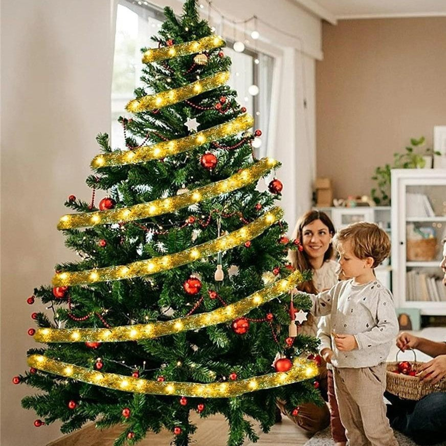 led christmas ribbon light flashing string light birthday gift box light gypsy room arrangement closet decorative light