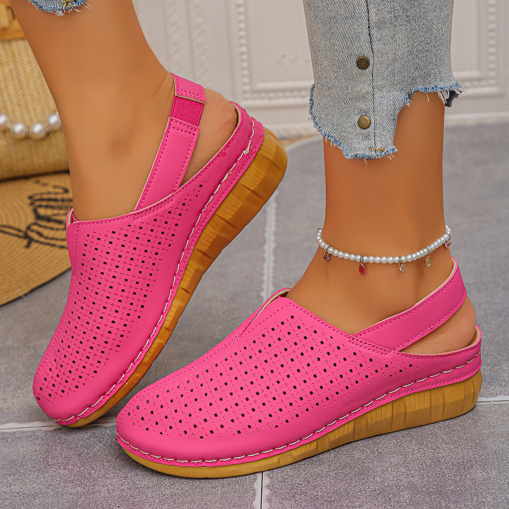 plus sizesummernew arrivaloutdoorcasualthick sole women's sandals hiking easiest for match slip-on cut out lazy shoes