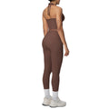 New arrival cross-border brushed beautiful back tight strap halter high waist yoga suit sports running fitness two-piece set