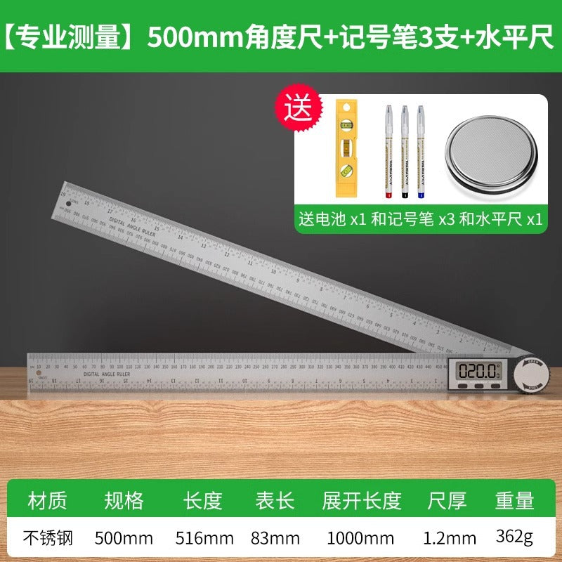 Baolian digital display protractor - high-precision measuring instrument, universal angle finder, 360-degree multifunctional measuring tool