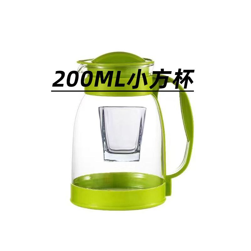 Large-capacity cold water kettle glass high temperature resistant cold boiled water cup teapot suitfor home juice kettle explosion-proof cold water kettle