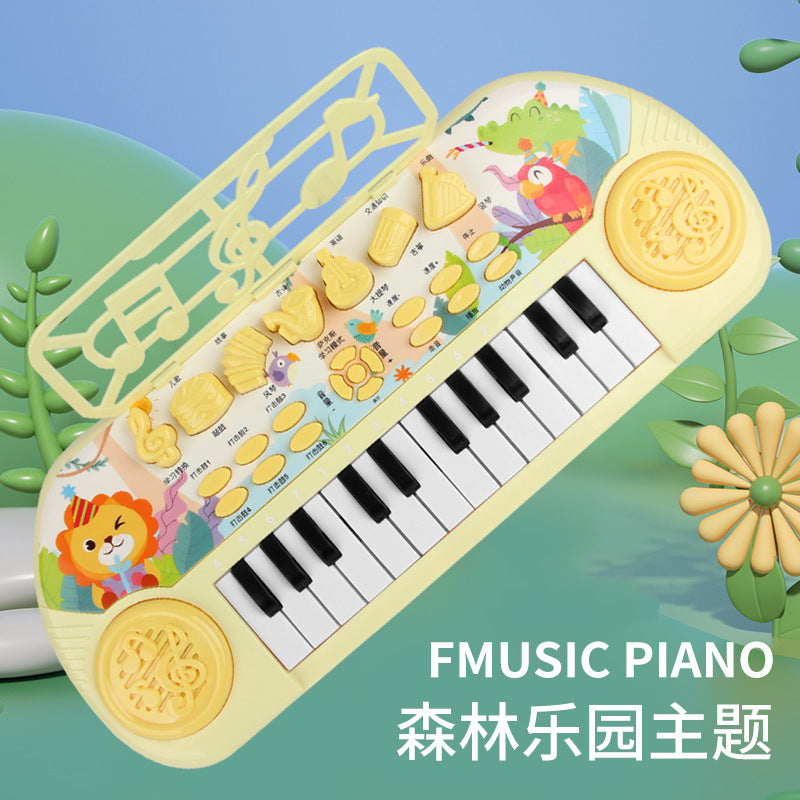 Tiktok hot seller: kids' multifunctional electronic keyboard toy with microphone - beginner-friendly piano for girls ages 0-6