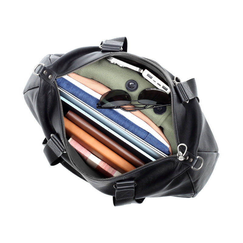 New fashion handbag travel light men's bag first layer cowhide high-end men's messenger bag large capacity travel bag