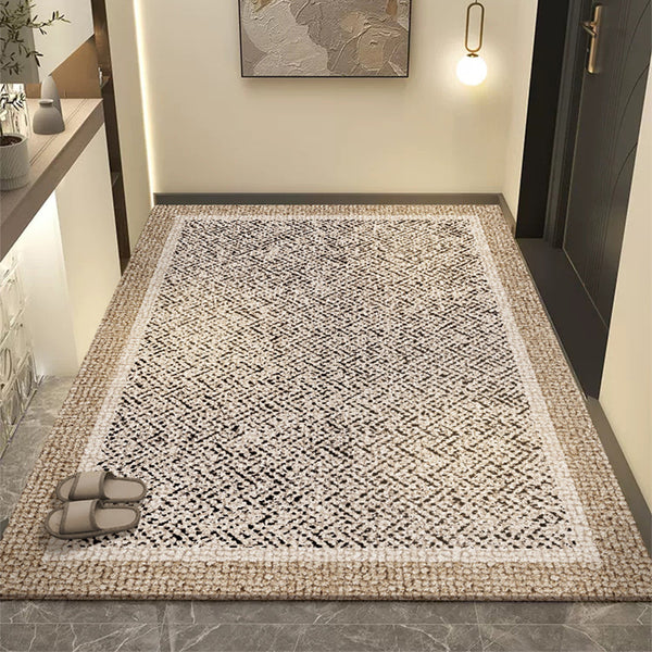 Door floor mat household high-end villa door non-slip foot mat entry porch dirt-resistant dust removal carpet