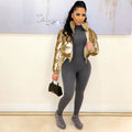 Fall and winternew arrivalfashionable american and european clothing fashion bronzing north american ins trendy cotton coat casualshortjacketoutwear