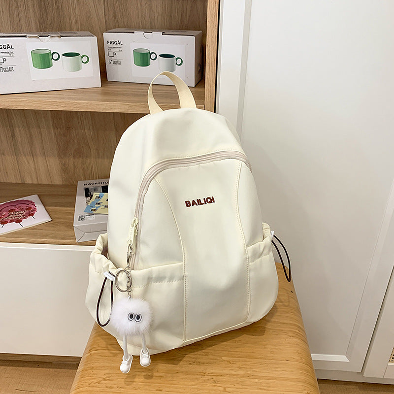 Schoolbag daily travel spring outing travel pure colorpatchwork kindergarten backpack abrasion resistantwaterproof lightweight backpack