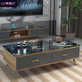 Tv cabinet coffee table modern casual coffee table for home living room small apartment rental house coffee table with drawer tv cabinet