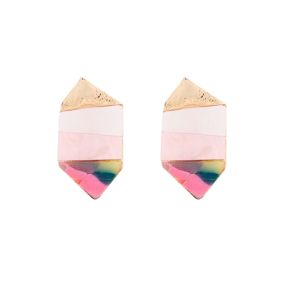European and american cross-border jewelry: pink sweet earrings, floral teardrop fashion, elegant and fresh, high-end stud earrings for women