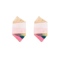 European and american cross-border jewelry: pink sweet earrings, floral teardrop fashion, elegant and fresh, high-end stud earrings for women