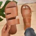 Plus size new  summer sandals & slippers - casual, versatile, and stylish flat sandals with straps for everyday wear