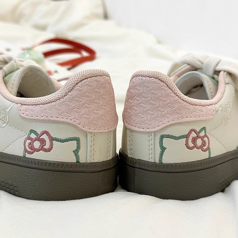 Flat white shoes 2026 summer niche styletrendy sneakers easiest for match sneakers niche stylek-style ins shoes for women new arrival
