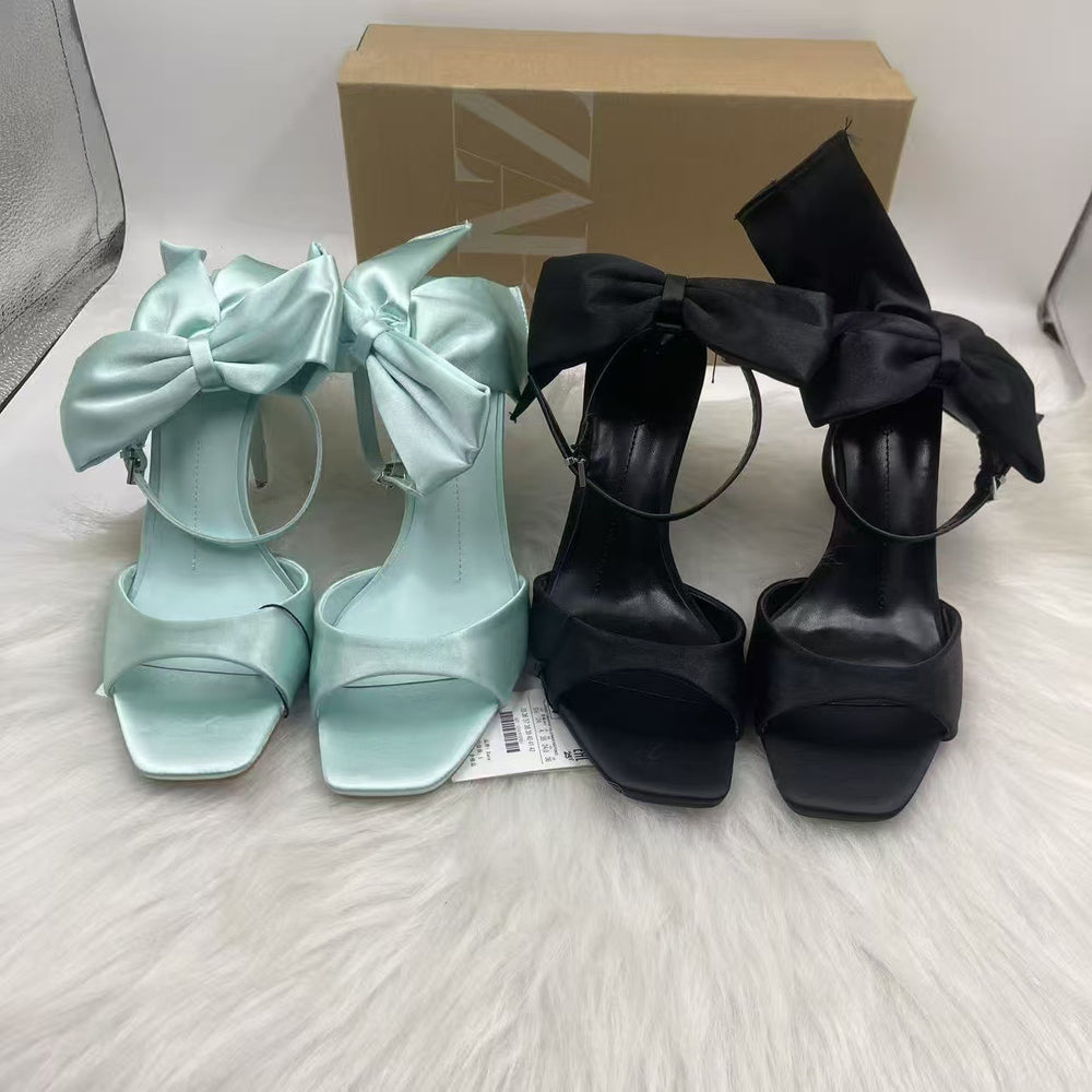 Za2025 spanish spring/summer off-white pointed-toe mules, stiletto heel closed-toe sandals, fairycore fashion