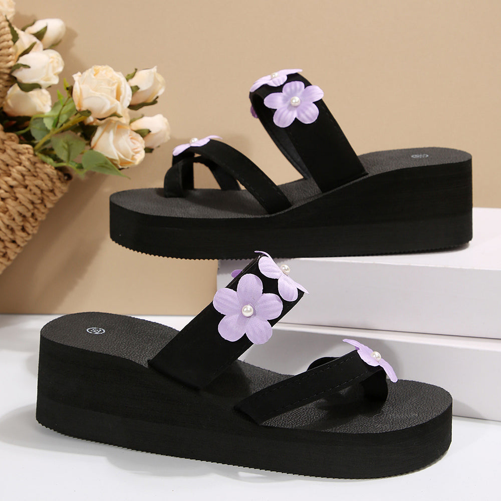 Camellia fashion new thick sole plus size flip flops 2025 summer new korean niche style sandals and slippers for women