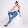 Pre-sale #ready stock-15607#  cross-border women's ins versatile fashionable tight stretch skinny jeans