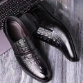 2024 new versatile men's leather shoes - soft sole business casual loafers - perfect for work, security, and dad shoes - wholesale available