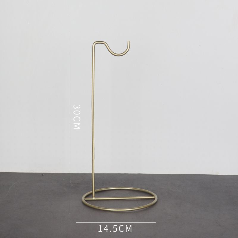 Simple double hook bag rack bag display rack floor-standing men's and women's handbag support bag rack display props jewelry rack