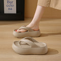 Thick sole flip-flops women's wedge heel flip-flops eva slippers summeroutwear non-slip heightening sandals summer sandals
