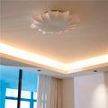 French retro bedroom ceiling light cream vintage dining room lamp italian designer living room bedroom silk ceiling light