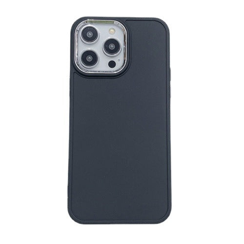 Suitable for apple 16pro metal photo frame mobile phone case iphone7p/xr caramel color protective cover suitable for all series