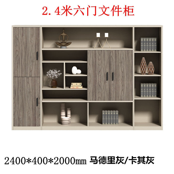 Boss table bookcase casual storage storage cabinet furniture office background file cabinet information cabinet wooden floor cabinet