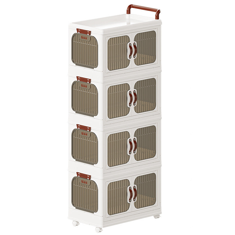 Xinle Storage Cabinet Household Baby Children Multi-layer Large Capacity Organizing Box Clothes Snacks Folding Mobile Storage