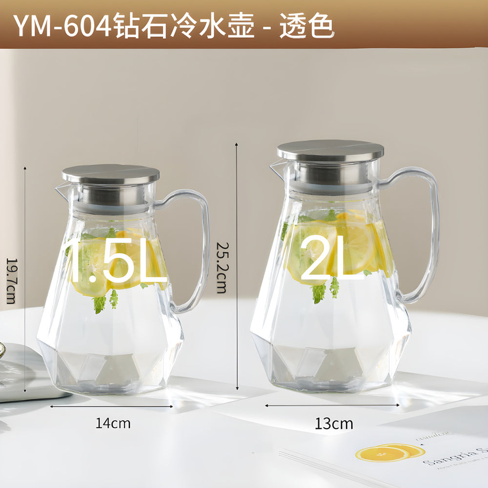 Acrylic pc water pitcher - large capacity cold water dispenser - premium home tea pot - commercial juice pitcher - water dispenser set