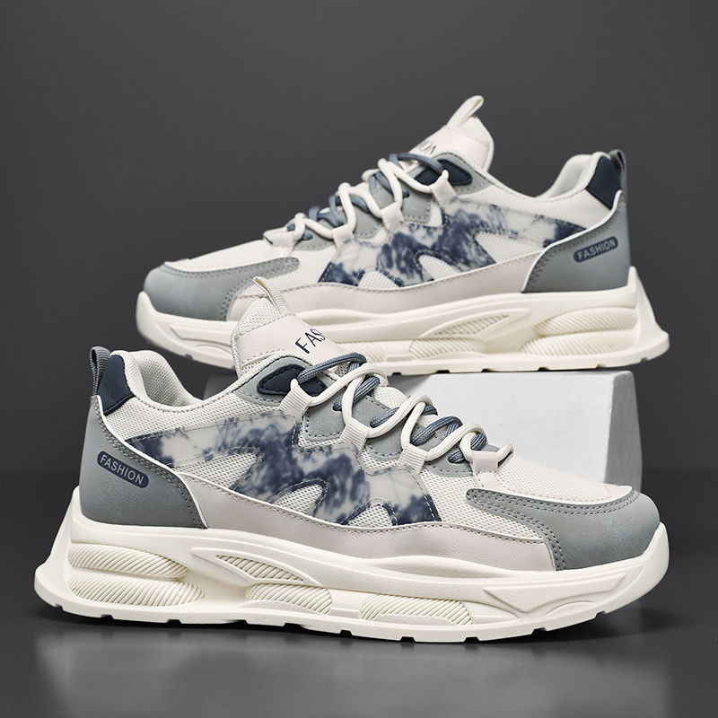 Men's winter breathable 2025 new mesh athletic casual shoes - versatile chunky sole dad shoes - trendy ins style