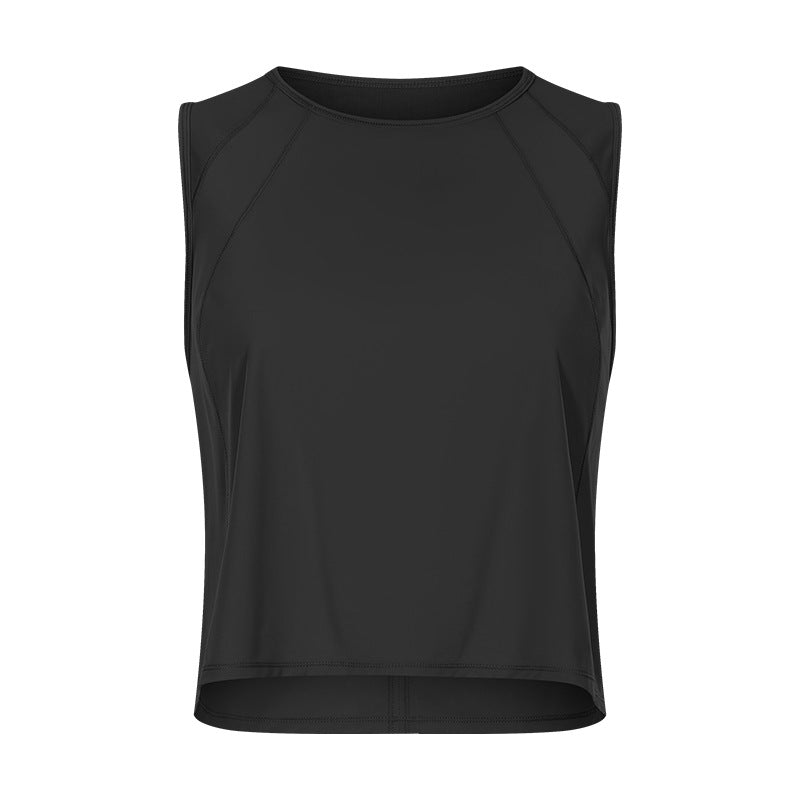 new sleeveless crop top - sexy cutout design, quick-dry, breathable, activewear & yoga top (dt050)