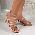 Plus sizeexportfashionfashion women's slippers outwear women's high-heeled slippers one-shaped square toe thin-heeled sandals women's slippers
