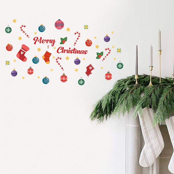 PH-SD1085 Christmas decoration self-adhesive sticker   Christmas day arrangement wall sticker wall sticker