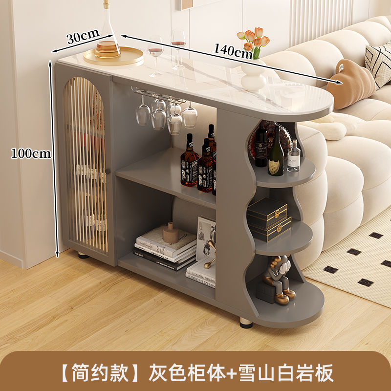For homecream style bar table floor-standing storage cabinet living room slate sideboard kitchen movable storage cabinet