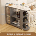 For homecream style bar table floor-standing storage cabinet living room slate sideboard kitchen movable storage cabinet