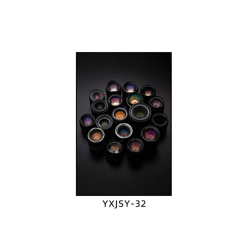 Camera photography Decorative painting Photo studio Black and white industrial style hanging painting Media studio Camera mural