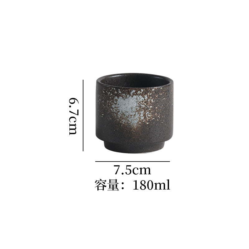 Japanese retro ceramic mug - perfect for office afternoon tea, milk, coffee, or cold beverages - ideal for restaurants and home use