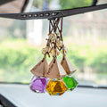 Car perfume rearview mirror aromatherapy pendant car odor removal fragrance car pendant long-lasting light fragrance air freshener