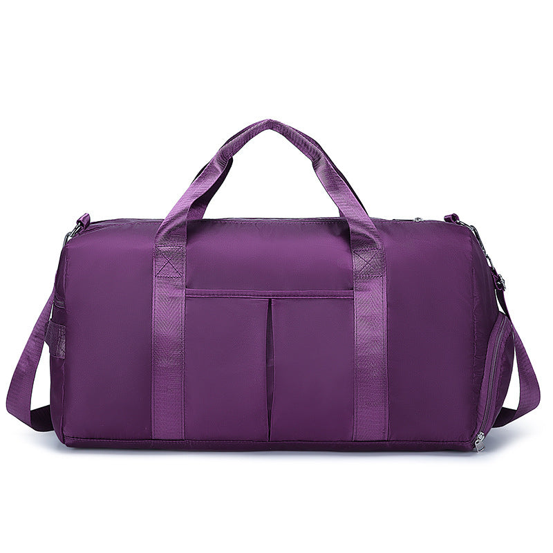 New wet and dry separation sports fitness bag fashionable and lightweight short-distance travel bag large-capacity portable duffel bag
