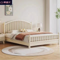 Nordic solid wood bed windsor bed 1.95m single double bed modern casual rental apartment b&b bed