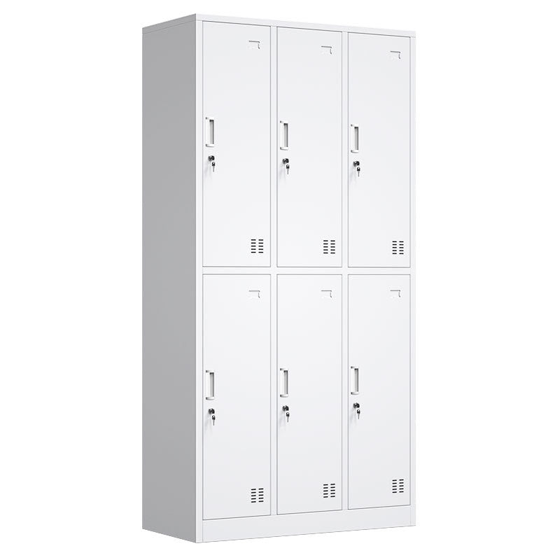Employee locker factory four-door six-door shoe dormitory locker bathroom changing wardrobe with lock 24-door iron cabinet