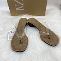 Za's 2025 summer new arrivals: women's wooden heel flip-flops, stiletto heel transparent pvc round toe casual sandals - beauty