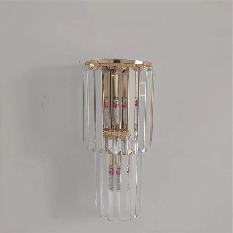 New arrivalaccessible luxury crystal wall lamp popular bedside living room background wall corridor aisle casualclassy wall lamp