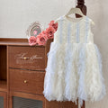 Girls' princess dress - new  summer collection - children's formal dress - korean style tutu dress - mesh overlay